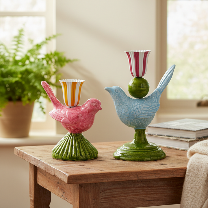 Raz Bird Candlesticks 4659086