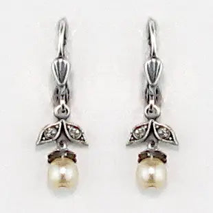 La Vie Parisienne Flora Leaf Earring - Silver