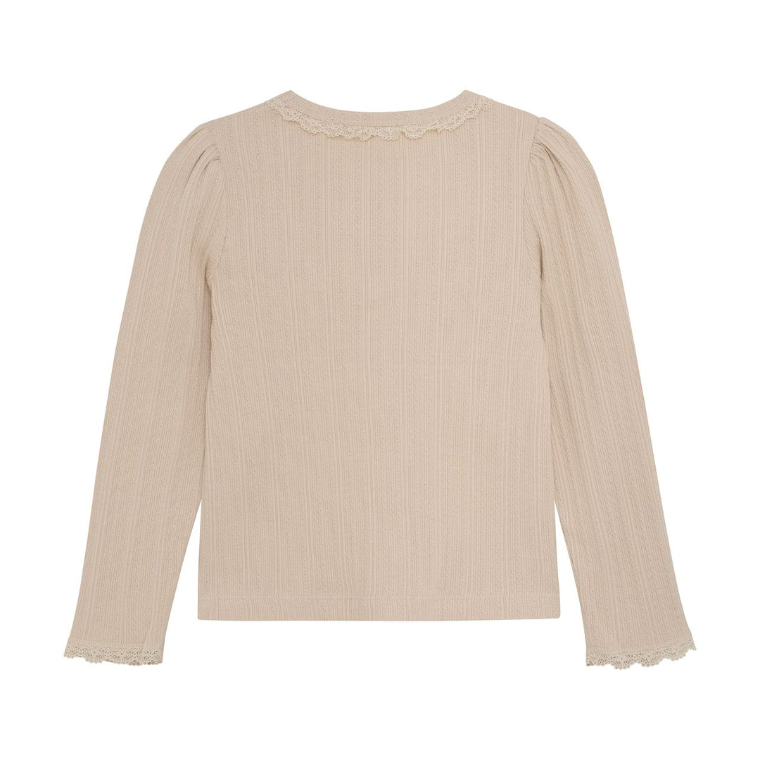 Enfant Girls Long Sleeve Pointelle Tee   220565-2444 **