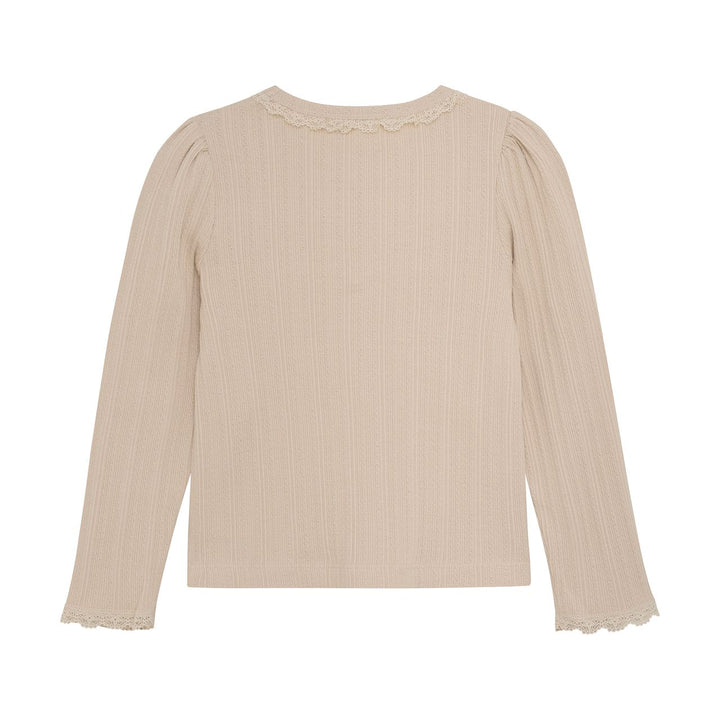 Enfant Girls Long Sleeve Pointelle Tee   220565-2444 **
