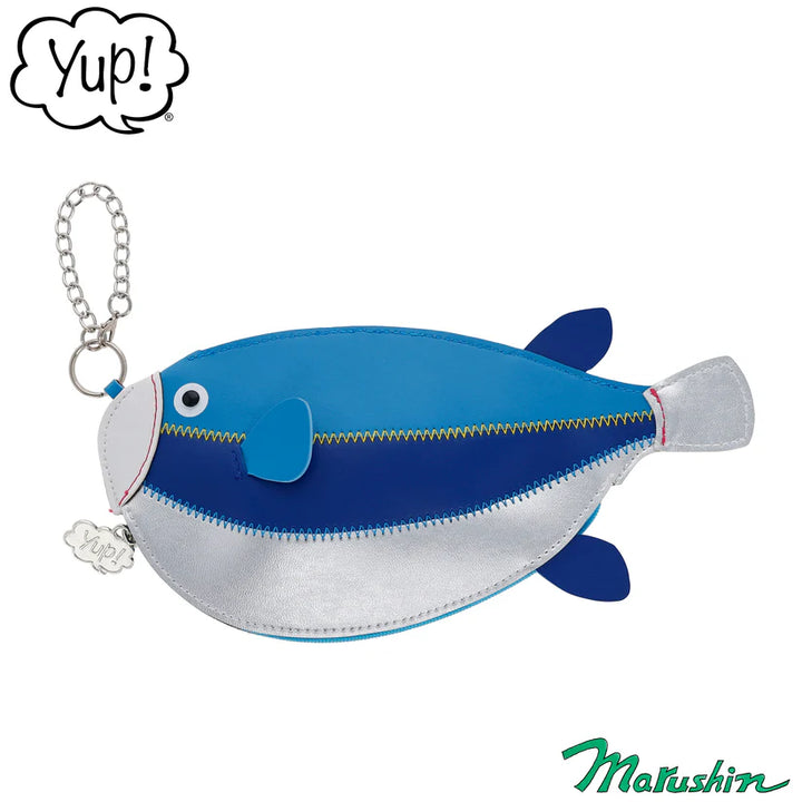 yup! Puffer Fish Pouch  -  Blue