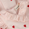 Minymo Baby Girl Dress With Embroidered Hearts   114384-5003
