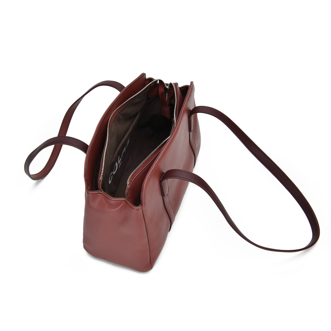 Colab Jemma Shoulder Bag  7578 Mahogany