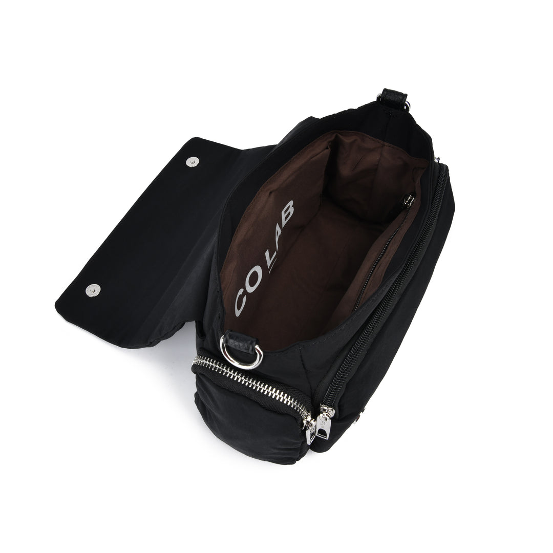 Colab Viva Nylon Crossbody Bag  7565N  Black