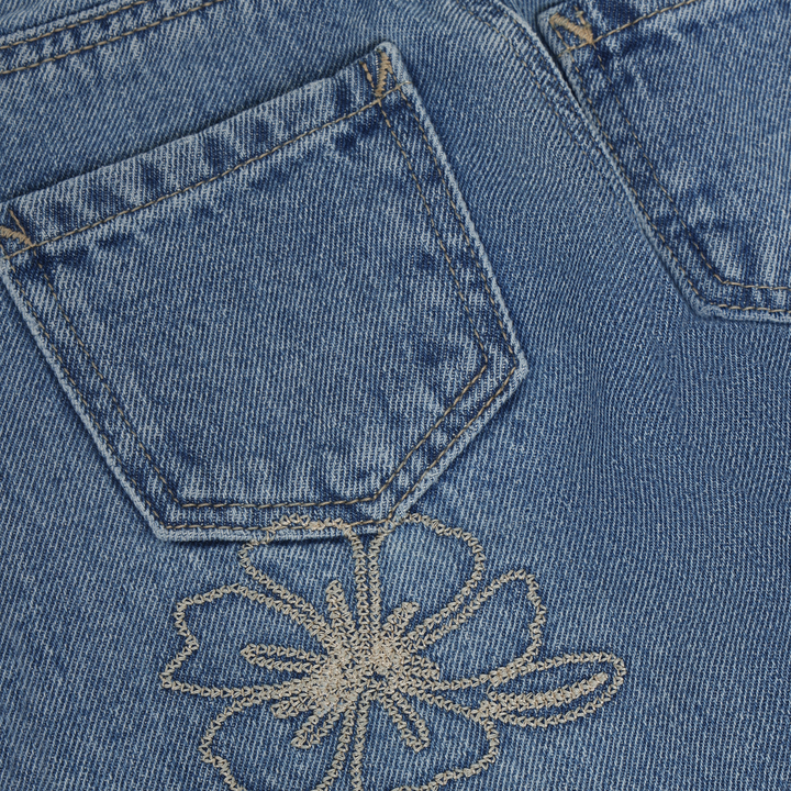 Daily Seven Girls Denim With Floral Detail   930489-7770