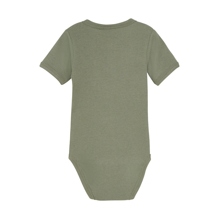 Minymo Baby Boy Short Sleeve Ribbed Bodysuit   113900-9212