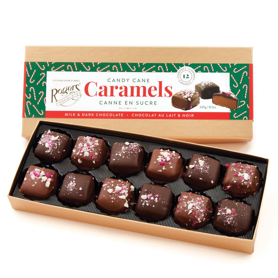 Rogers 12 piece Candy Cane Caramels 50228