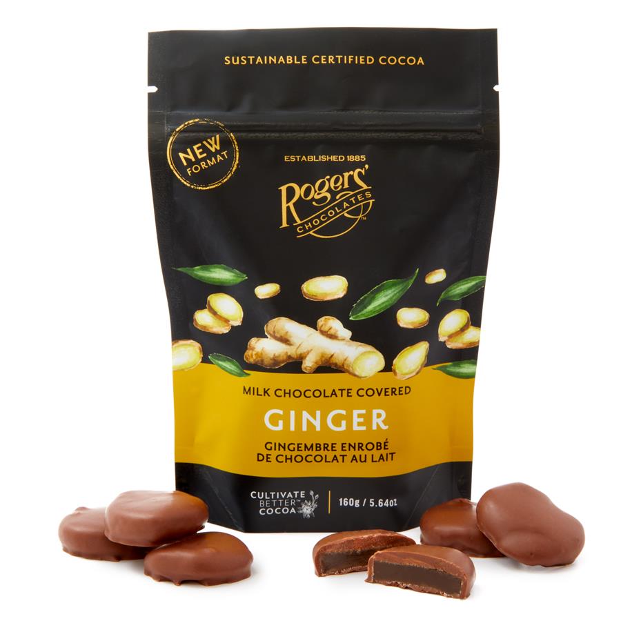 Rogers' Milk Chocolate Covered Ginger