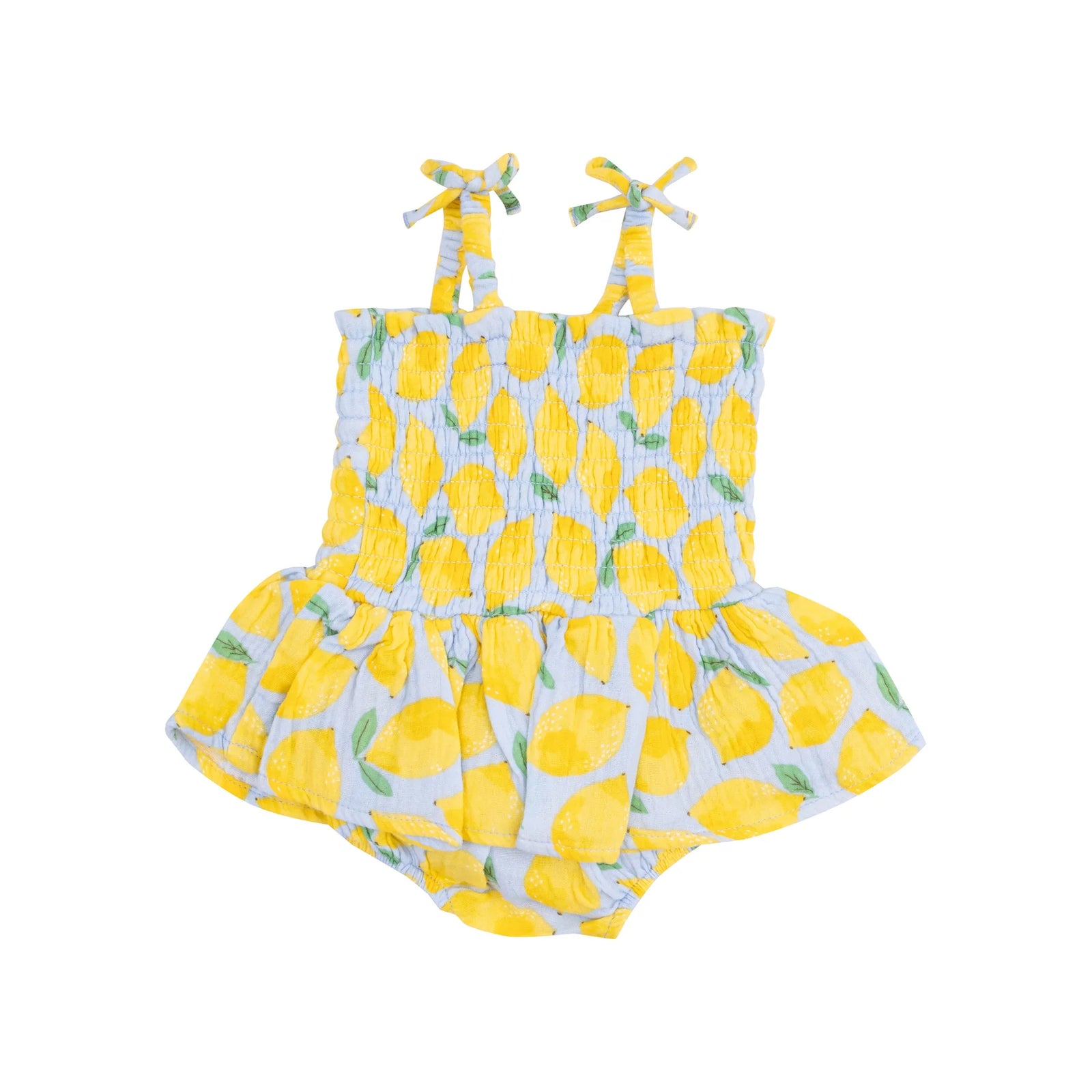 Angel Dear Baby Girl Smocked Bubble With Skirt   509-S25-SLE   Sunny Lemons*