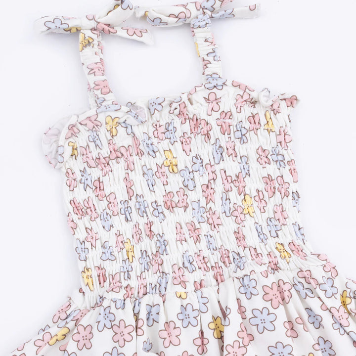 Angel Dear Smocked Bubble with Skirt  509-S26-SFL  Sarah Floral
