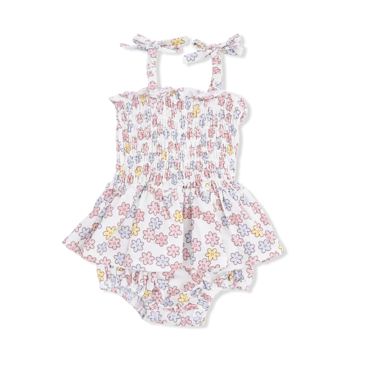 Angel Dear Smocked Bubble with Skirt  509-S26-SFL  Sarah Floral