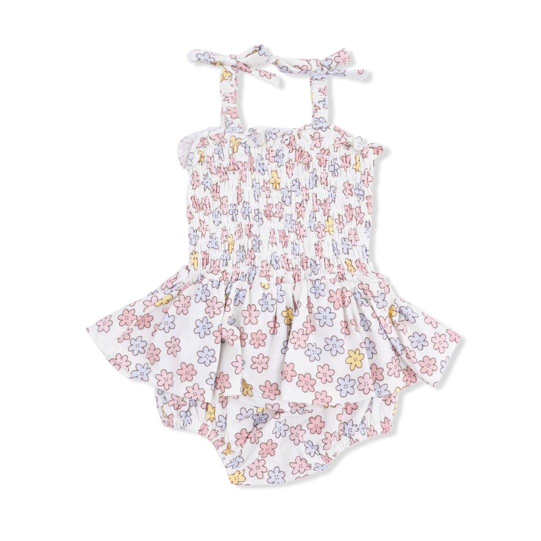 Angel Dear Smocked Bubble with Skirt  509-S26-SFL  Sarah Floral