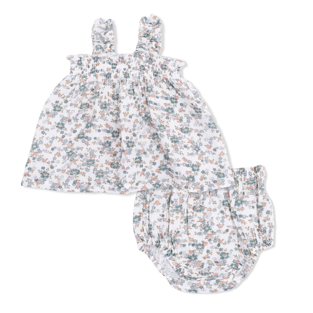 Angel Dear Baby Girl Ruffly Strap Top and Bloomer  561-S26-CMF  Camille Floral