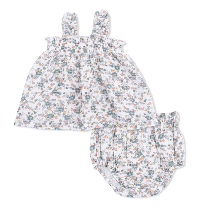 Angel Dear Baby Girl Ruffly Strap Top and Bloomer  561-S26-CMF  Camille Floral