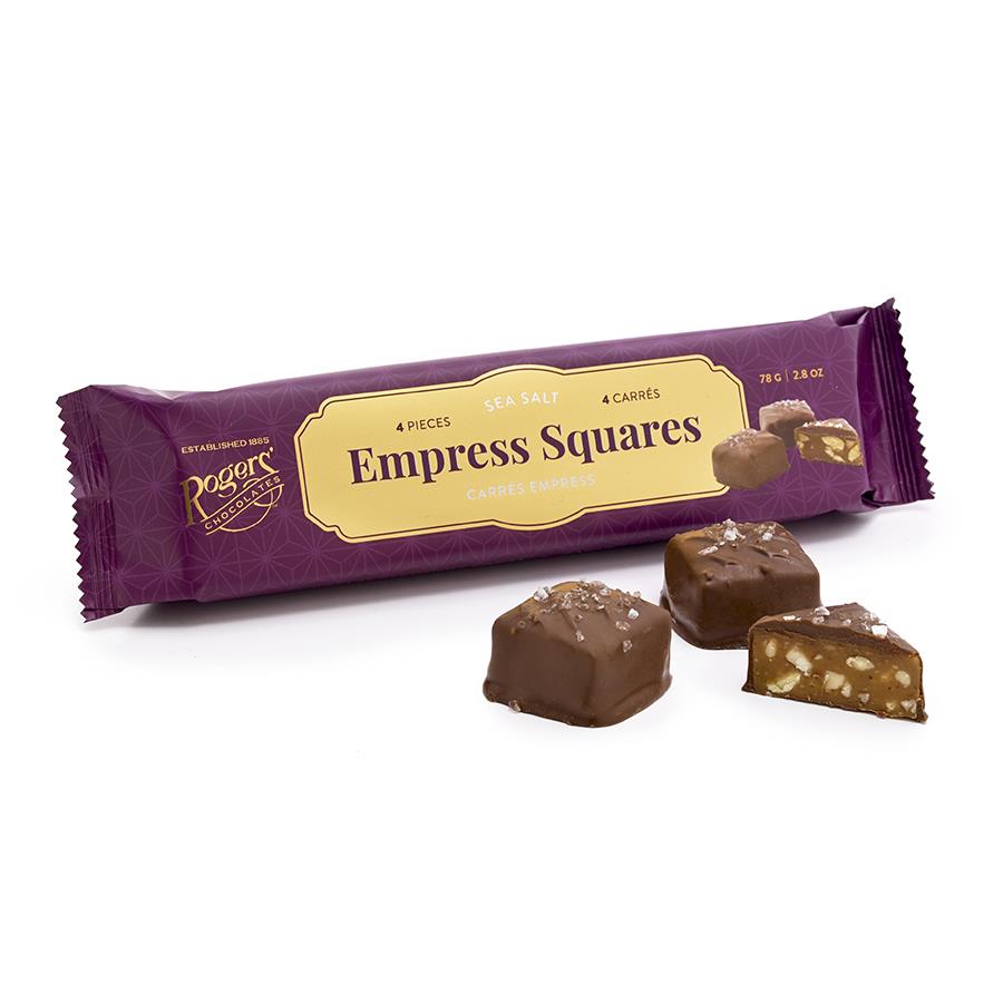 Rogers Milk Chocolate Sea Salt Empress Squares