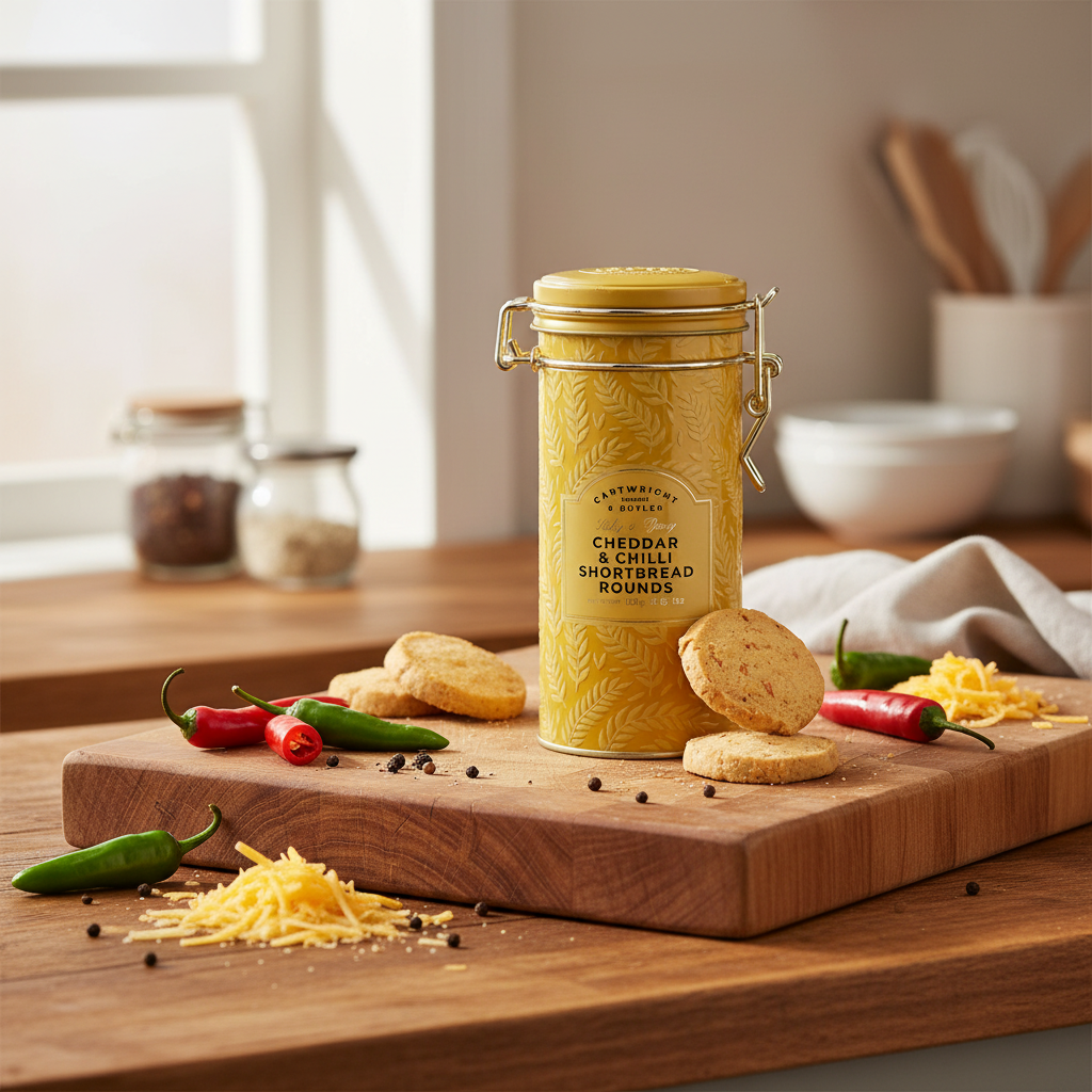 Cartwright & Butler Cheddar Chili Shortbread Rounds