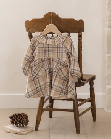 Quincy Mae Baby Girl Simone Plaid   QM579PEPP   Fall Plaid