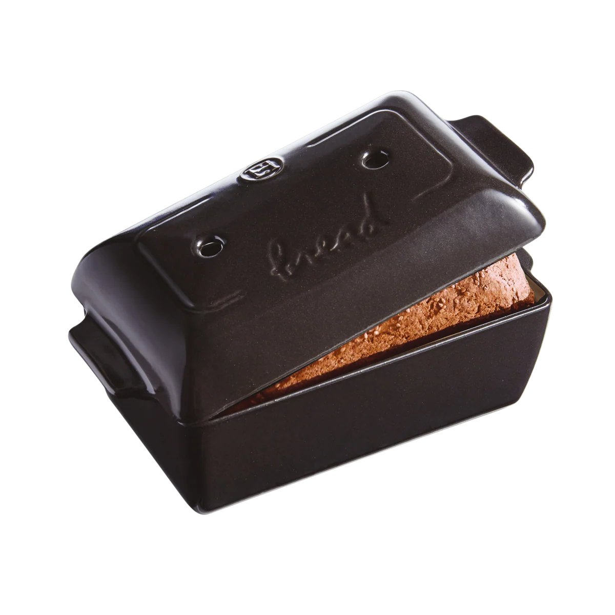Emile Henry Bread Loaf Baker  5504  Fusain (Charcoal)
