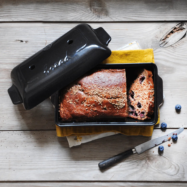 Emile Henry Bread Loaf Baker  5504  Fusain (Charcoal)
