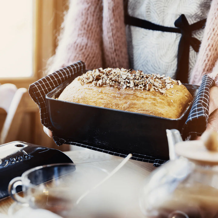 Emile Henry Bread Loaf Baker  5504  Fusain (Charcoal)