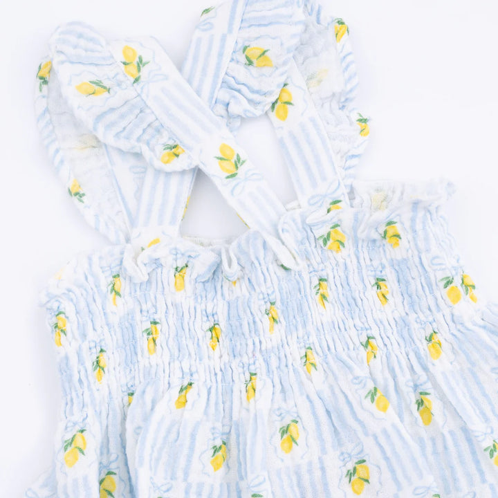 Angel Dear Baby Girl Smocked Top w Bloomer  572-S26-LLM  Lovely Lemons