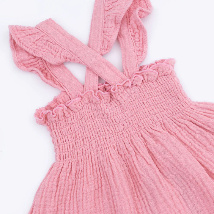 Angel Dear Smocked Top with Bloomer  572-S26-SPP  Poignant Pink