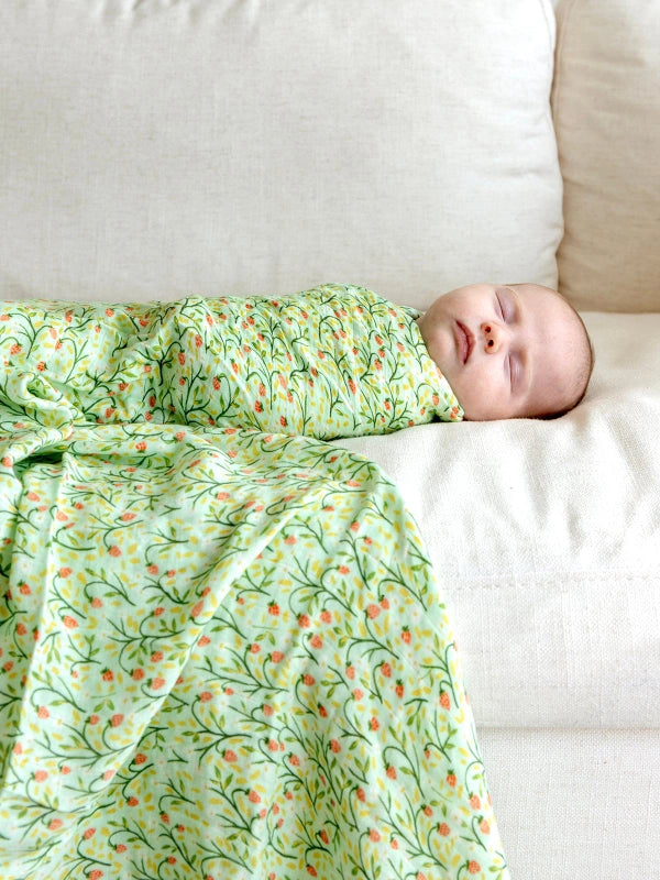 1Canoe2 Strawberry Meadow Baby Swaddle