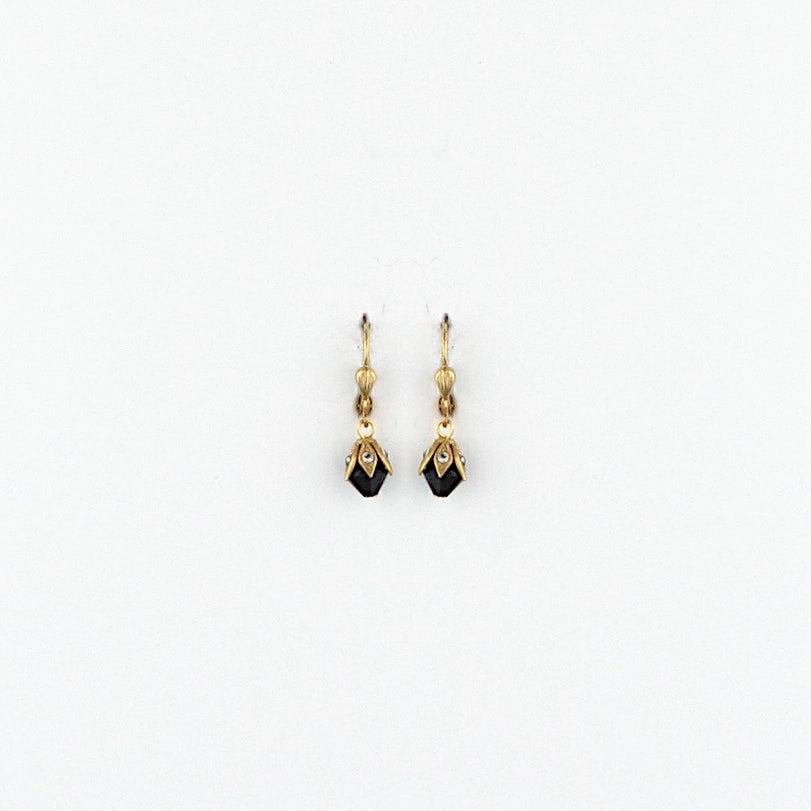 La Vie Parisienne Princess Tears Jet Crystal Earring 8823G