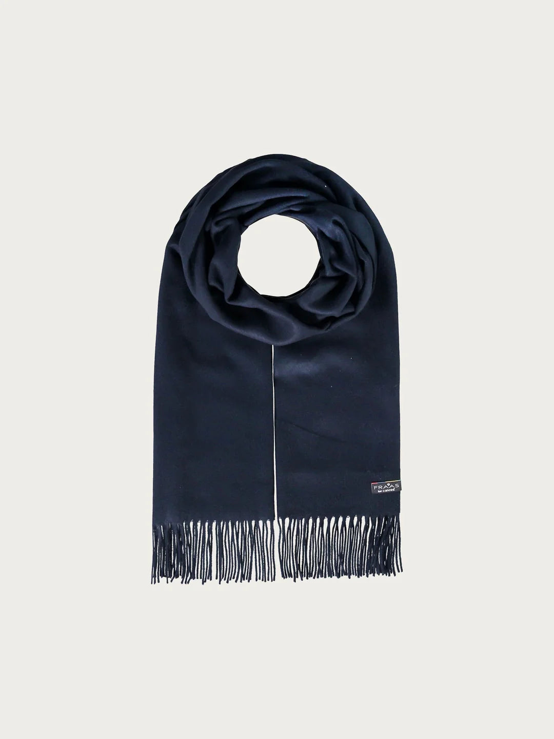 Fraas Cashmink Wide Single Colour Scarf  626029-590  Navy
