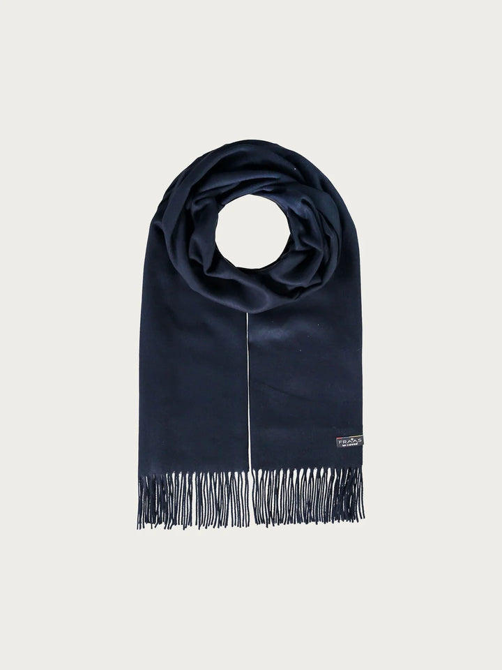 Fraas Cashmink Wide Single Colour Scarf  626029-590  Navy