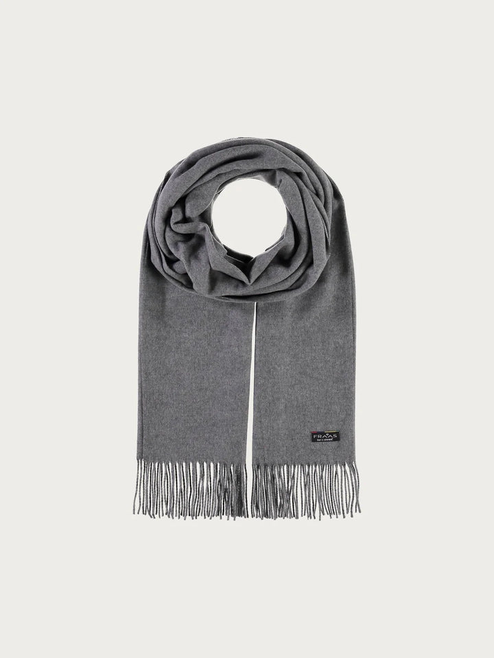 Fraas Cashmink Wide Single Colour Scarf  626029-960  Grey