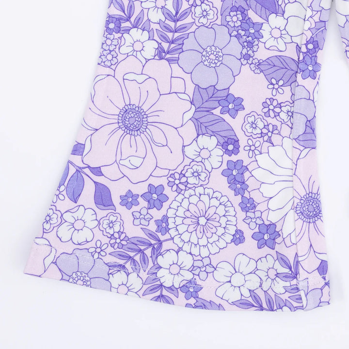 Angel Dear Peplum Tank Top with Baby Bells  587-S26-LLF  Lacy Lavender Floral