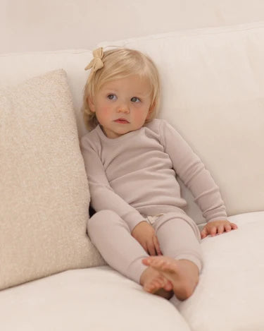 Quincy Mae Baby Girl Waffle Top & Pant Set     QM453VLET   Lilac Mist