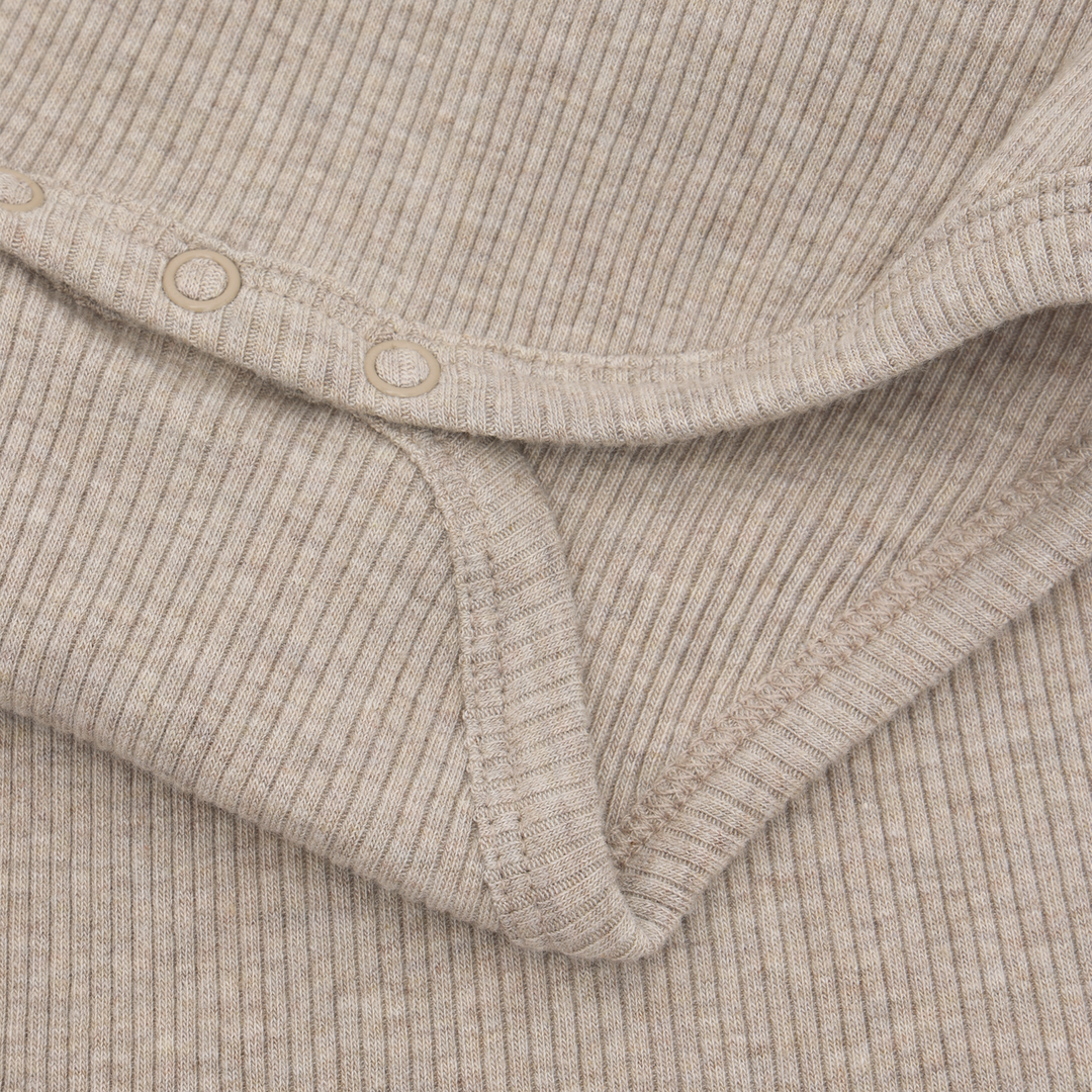 Fixoni Baby Melange Rib Long Sleeve Bodysuit   423100-1301
