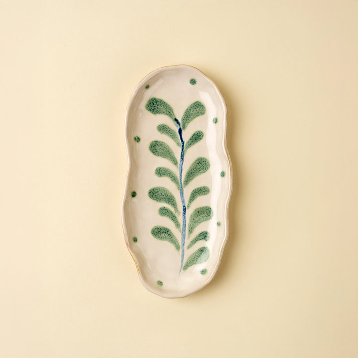 Indaba Painted Petals Oval Plate