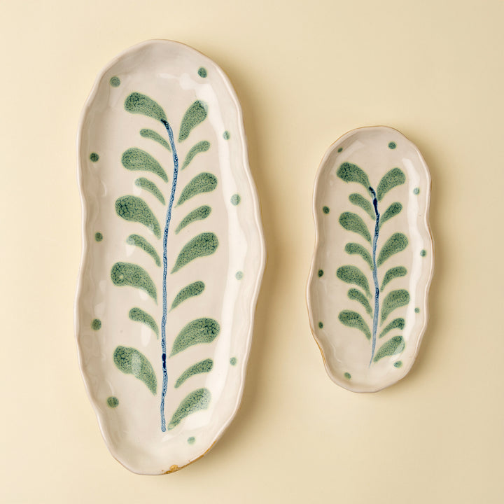 Indaba Painted Petals Oval Plate