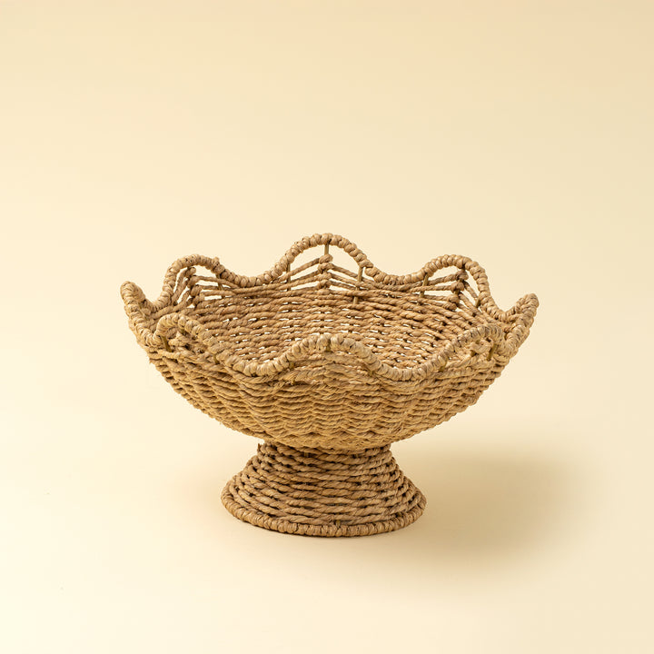 Indaba Cleo Scalloped Basket 4-6517