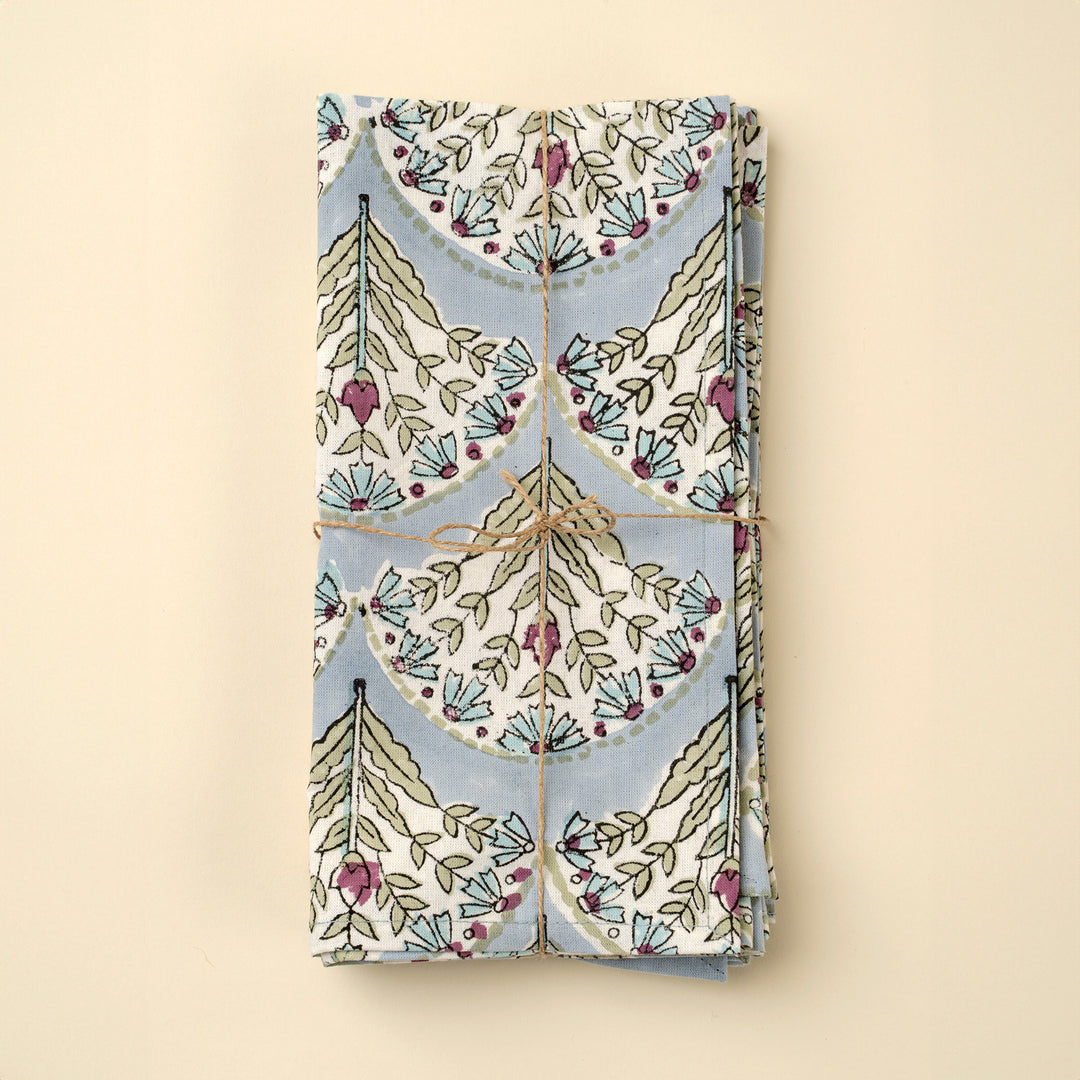 Indaba Sakura Table Linens Blue