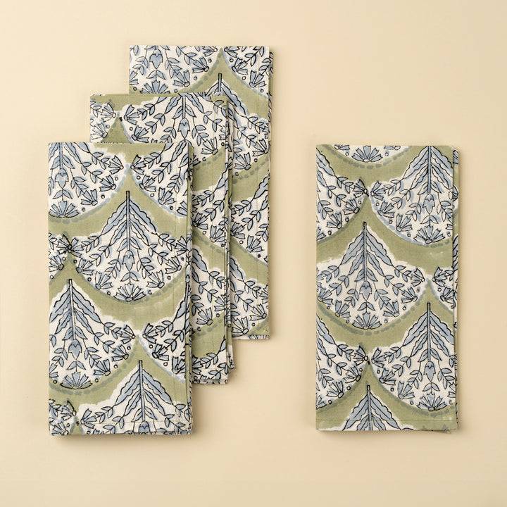 Indaba Sakura Green Table Linen Collection