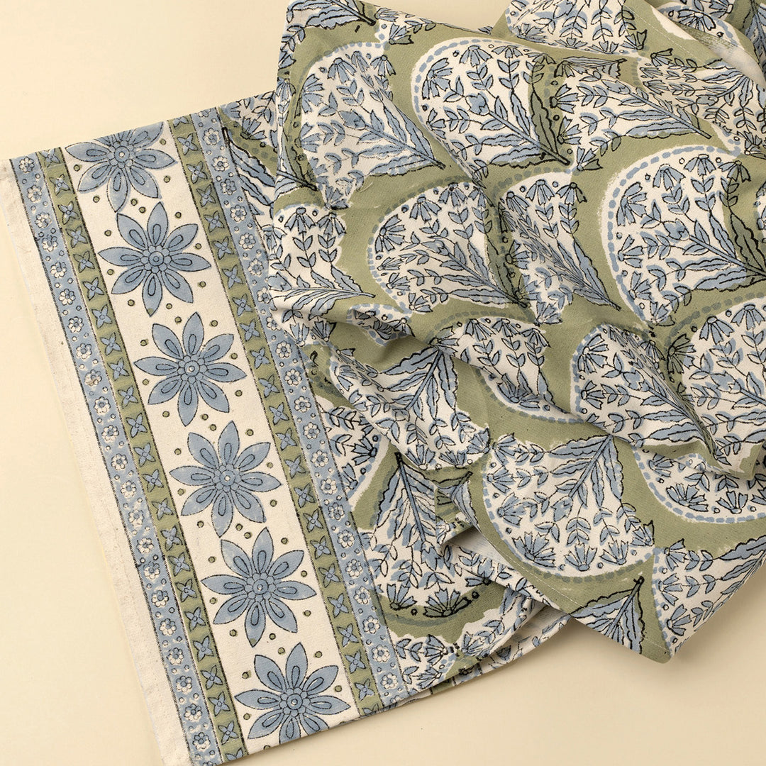 Indaba Sakura Green Table Runner 4-6365