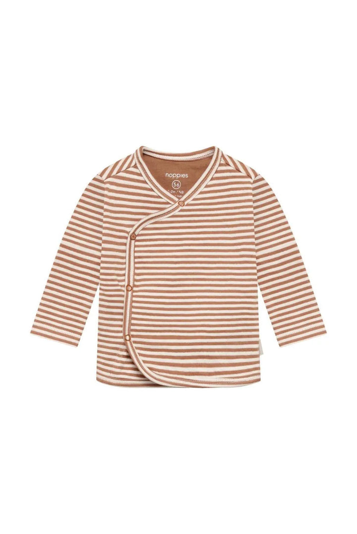 Noppies Baby Long Sleeve Tee   6100003   Mocha Mousse