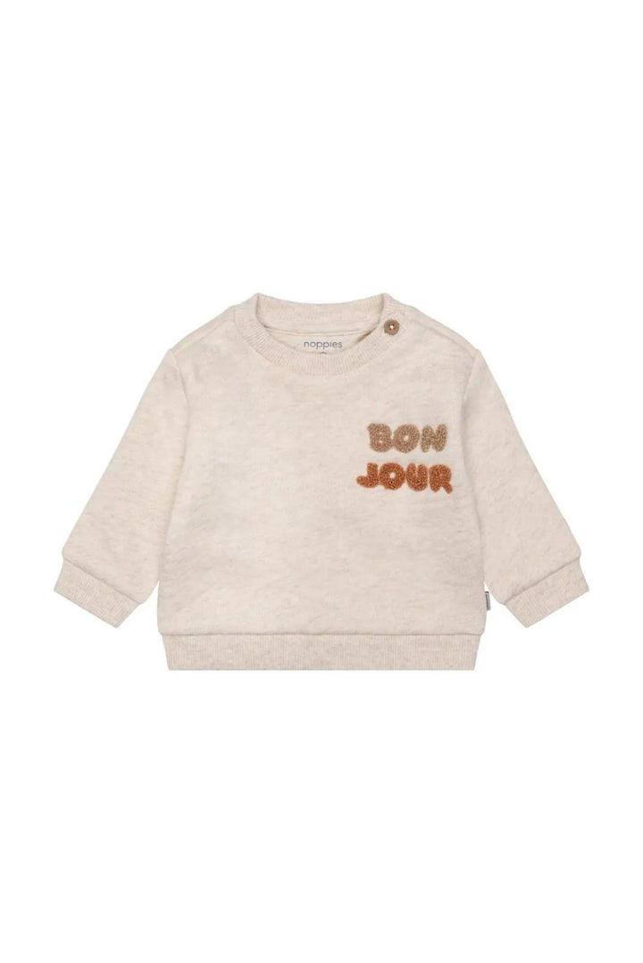 Noppies Baby Fleece Sweatshirt   6100004   Sand Melange