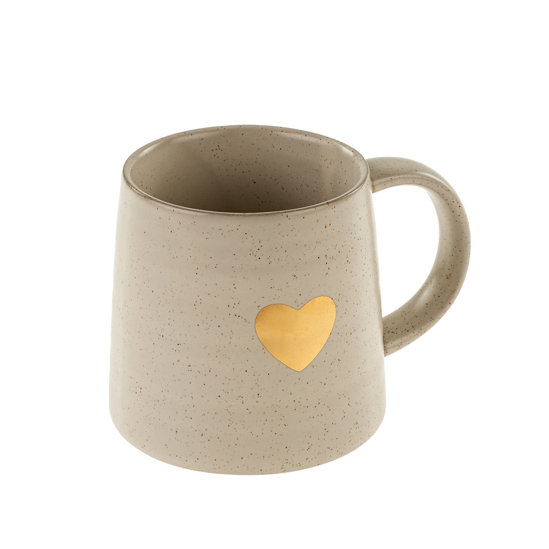 Indaba Gold Heart Mug 4-7549