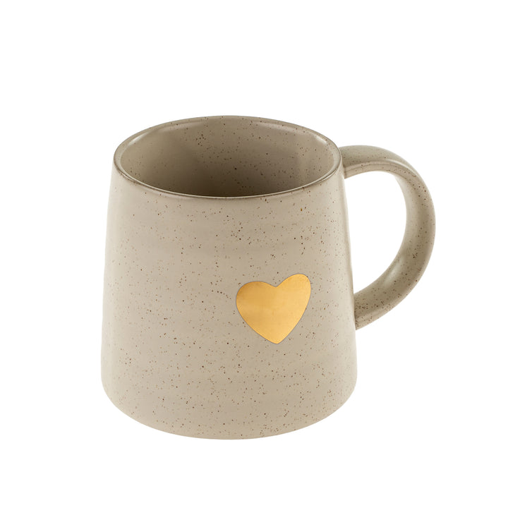 Indaba Gold Heart Mug 4-7549