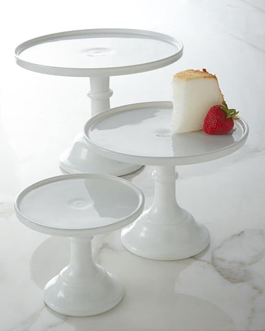 Mosser Glass Milk White Cake Stand*