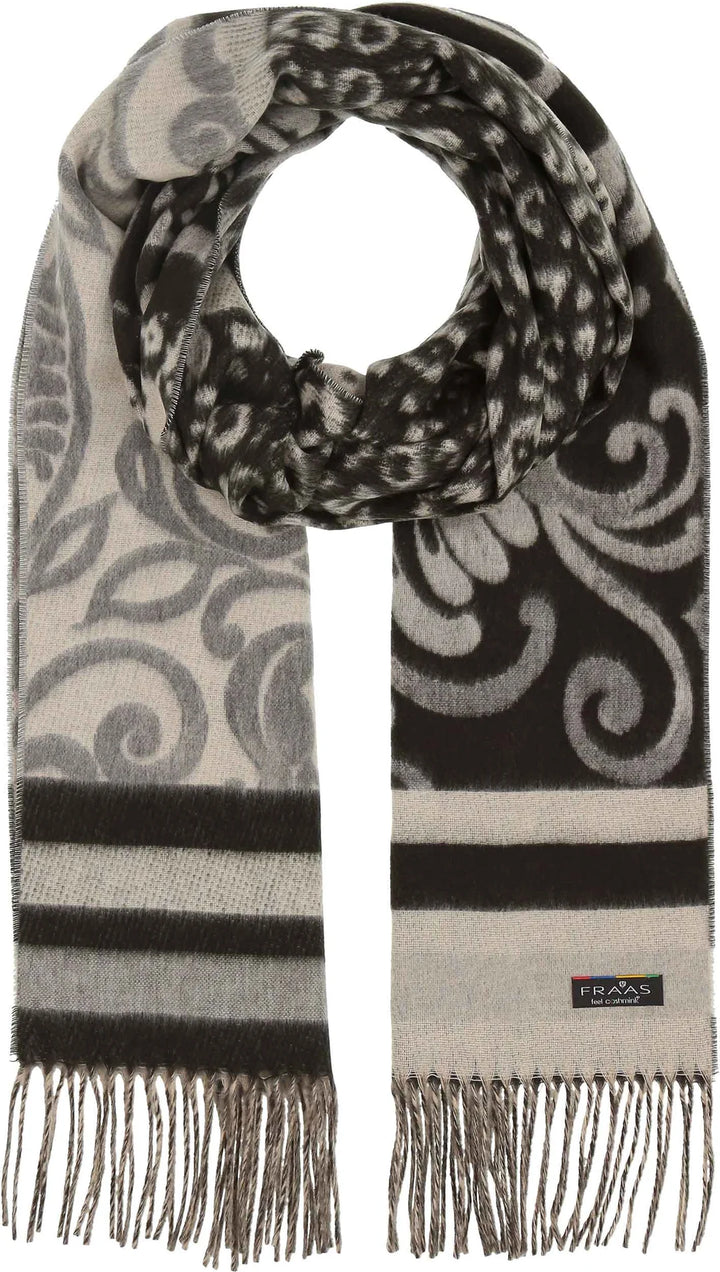 Fraas Cashmink Scarf  with Brocade Patchwork  620011-900