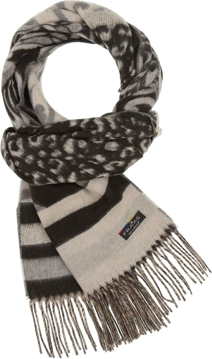 Fraas Cashmink Scarf  with Brocade Patchwork  620011-900