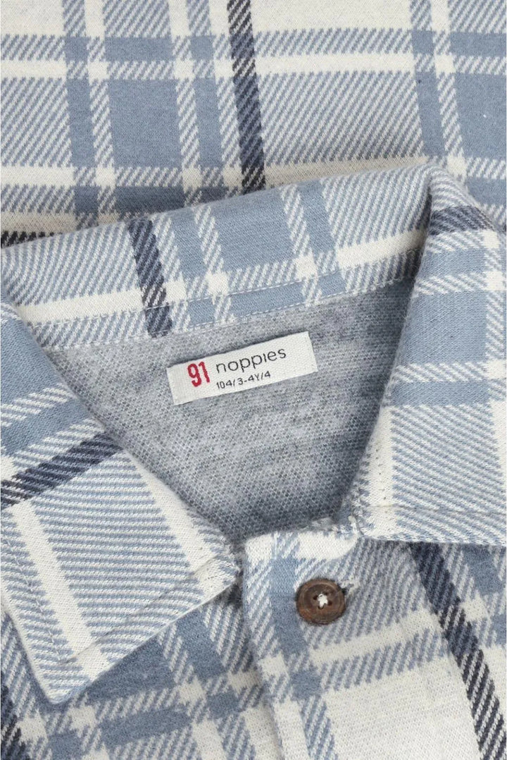 Noppies Boys Plaid Overshirt   6230022   Bone White