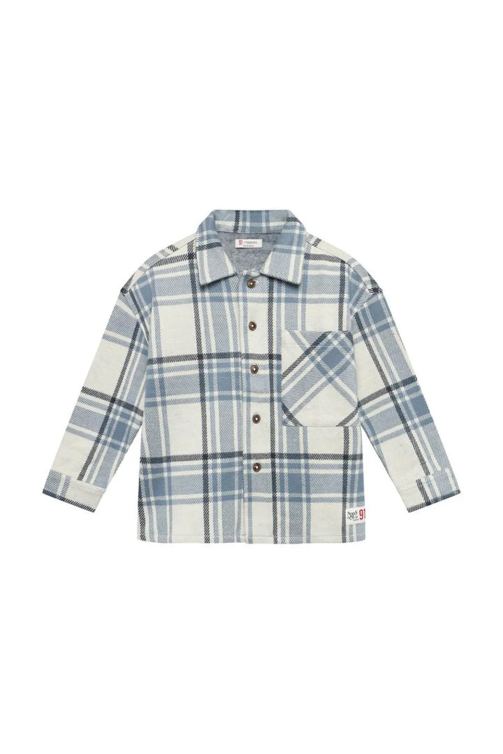 Noppies Boys Plaid Overshirt   6230022   Bone White