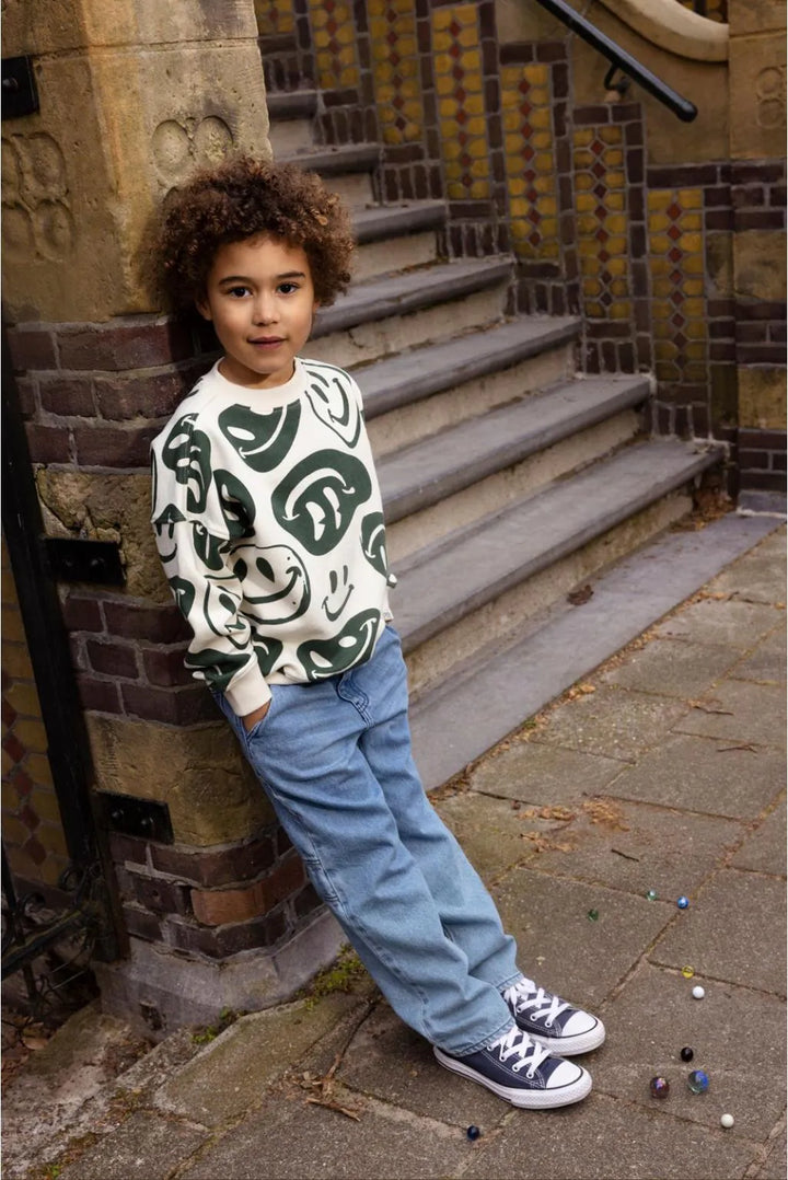 Noppies Boys Long Sleeve Pullover   6230029   Bone White